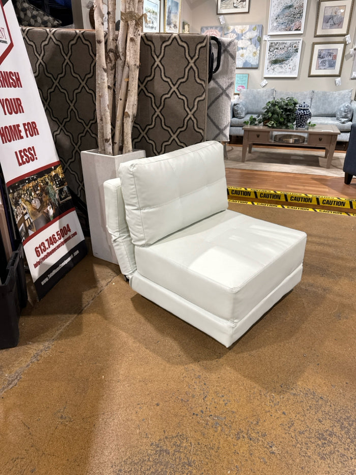 Leatherette Single Accent Chair Sofa Bed