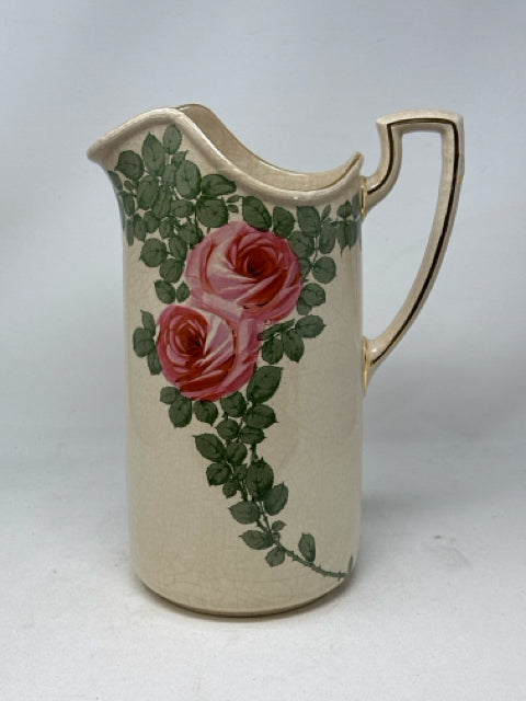 Mintons Jersey Pitcher Cream with Pink Roses