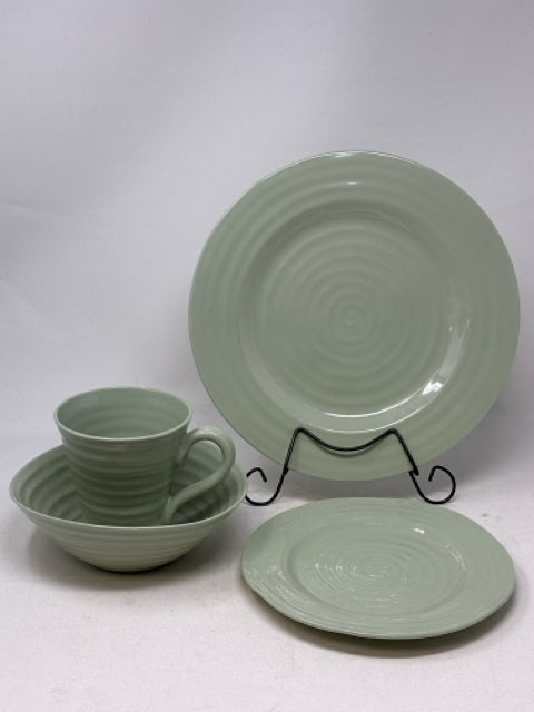 Portmeirion Sophie Conran Green 4 Piece Dish Setting