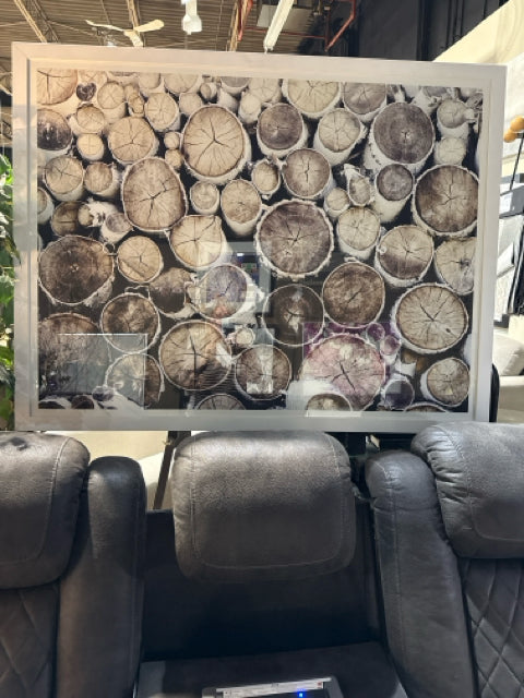 White Framed Birch Abstract III Wall Art [MHF]