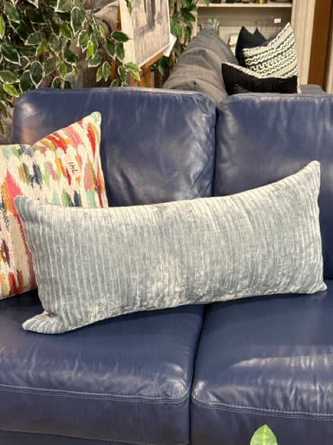 Plush Blue Ribbed Body Pillow [MHF]