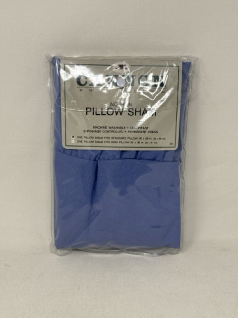 Blue Ruffle Standard Pillow Sham