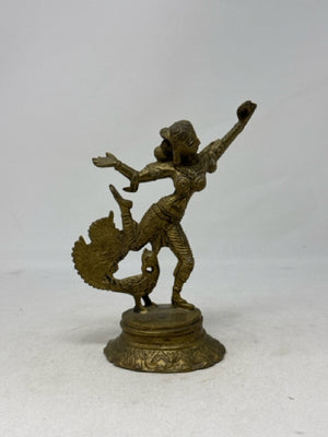 Brass Statue of the Hindu Goddess Parvati