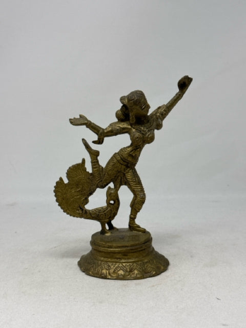 Brass Statue of the Hindu Goddess Parvati