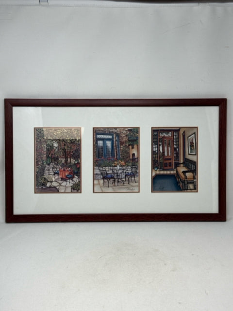 Brown Framed Renee Bovet Wall Art