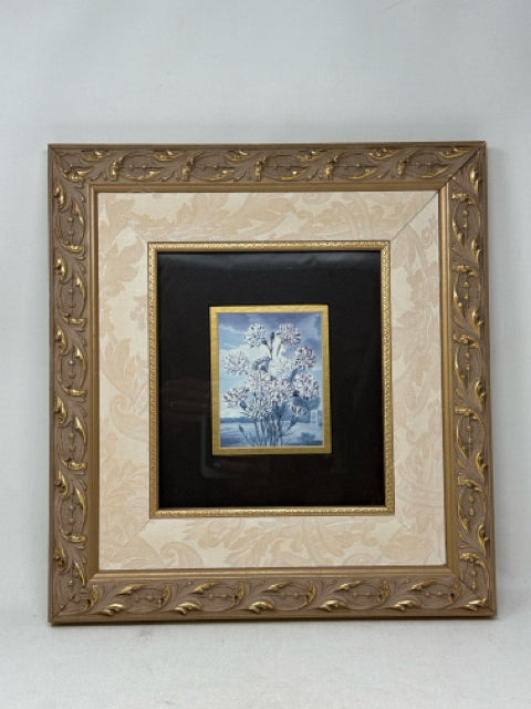 Ornate Gold Framed Floral Wall Art