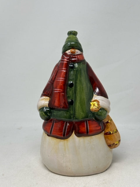 Ceramic Snowman Figurine