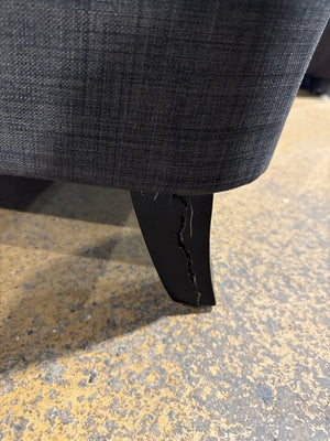 Fabric Studded Accent Chair (Damaged Leg)
