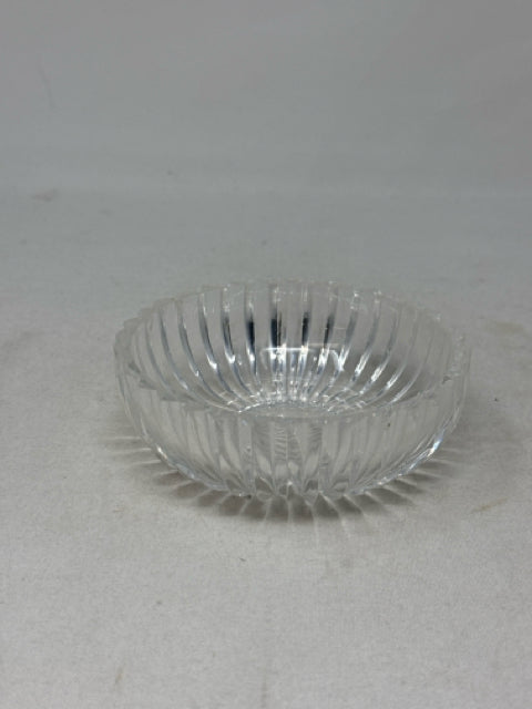 Small Ribbed Crystal Bowl