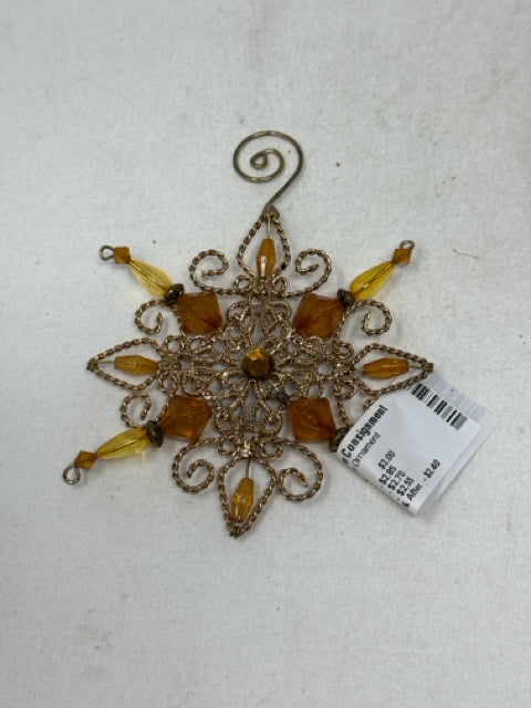 Copper Snowflake Ornament