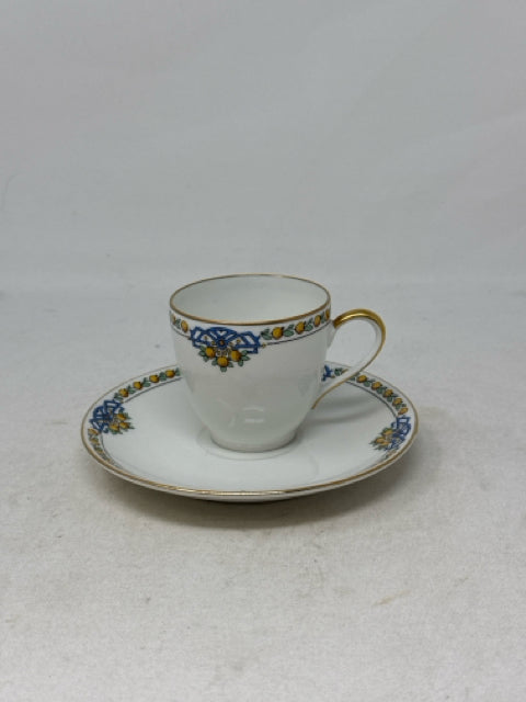 Balleroy Freres Made in France Demitasse Cup & Saucer