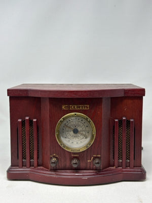 Curtis Retro CD/Radio Wood Finish Player
