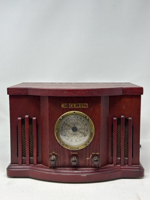 Curtis Retro CD/Radio Wood Finish Player