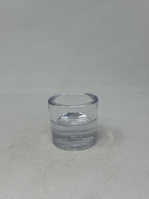 2" Heavy Glass T-Lite Holder