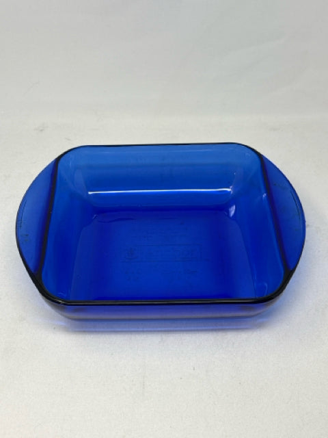 Anchor 2 Qt. Blue Glass Baking Dish