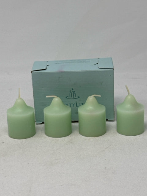 4 - Partylite Honeydew Votive Candles