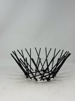 Black Metal Abstract Bowl