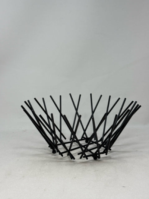 Black Metal Abstract Bowl
