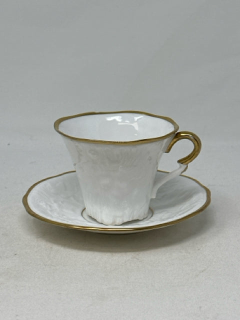 Royal Stafford Bone China Old English Oak White Tea Cup & Saucer