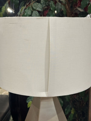 Mercana Soft Gold Ceramic Base with White Shade Table Lamp [MHF]