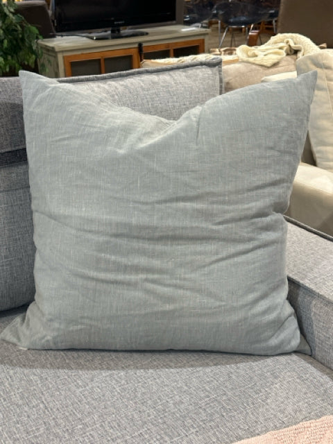 Large Grey Linen Pillow