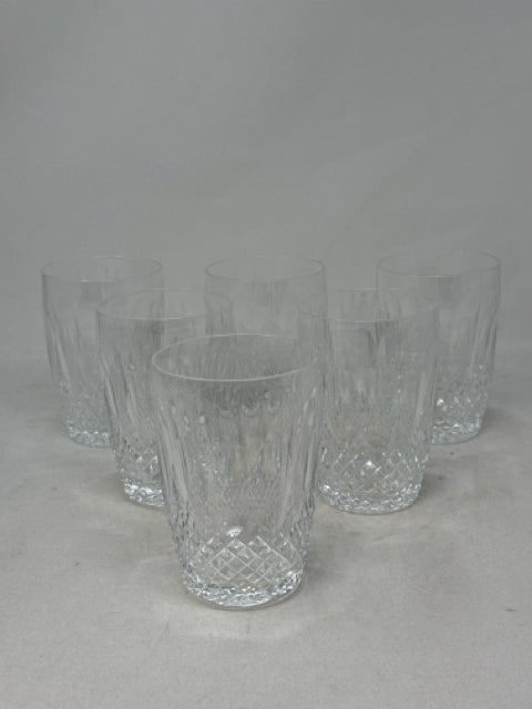 5oz Waterford Crystal "Colleen" Pattern Whiskey Tumblers Set of 6