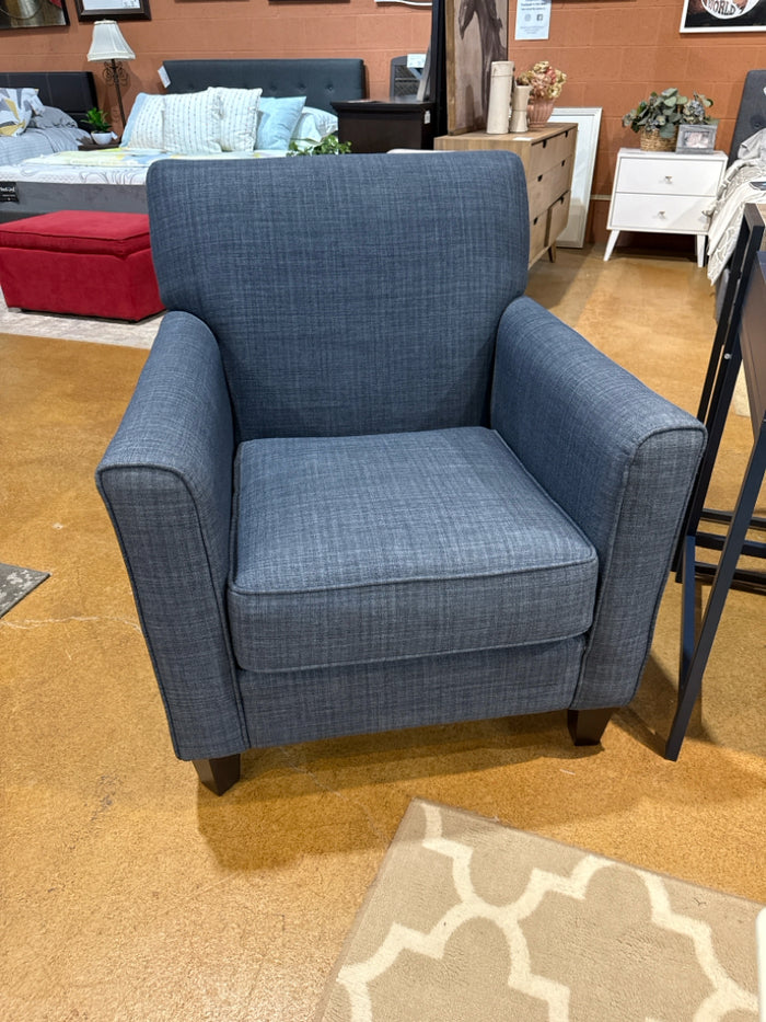 Decor-Rest Blue Fabric Accent Chair