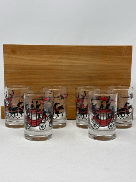 Set of 6 - 3.5" Libbey Stagecoach Glasses