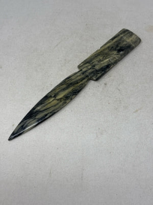 Artisan Stone Knife or Dagger made from a single piece of Stone
