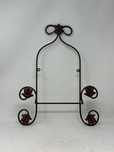 Wrought Iron Single Plate Wall Mount Rack