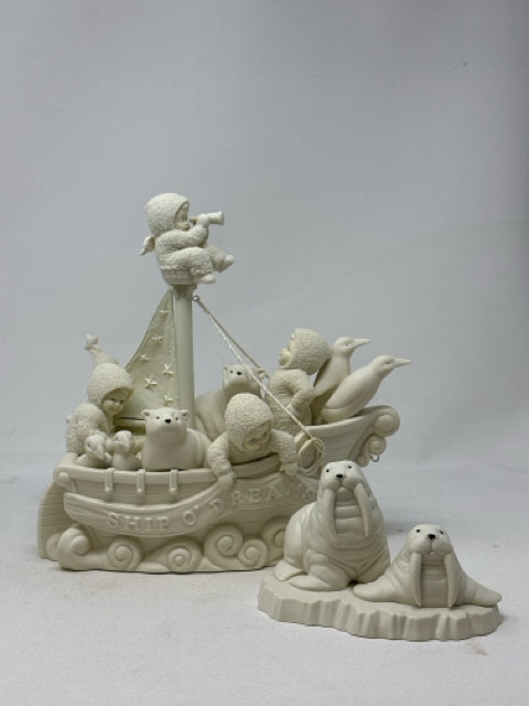 Dept. 56 Snowbabies "Ship of Dreams" Collectable Figurines