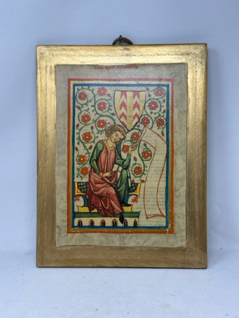 Vintage Medieval Wall Art from the Codex Manesse