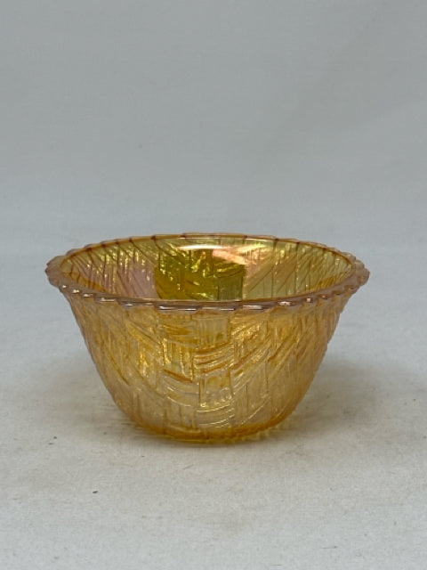 Marigold Iridescent Weavetex Bowl