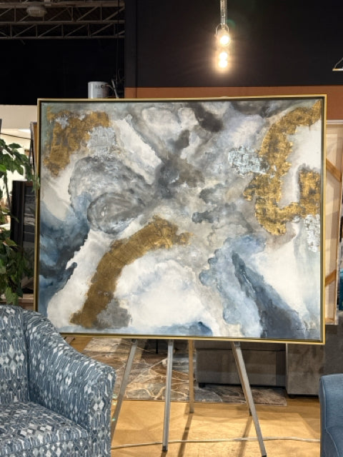 Gold Framed Renwil Winter Storm Wall Art [MHF]