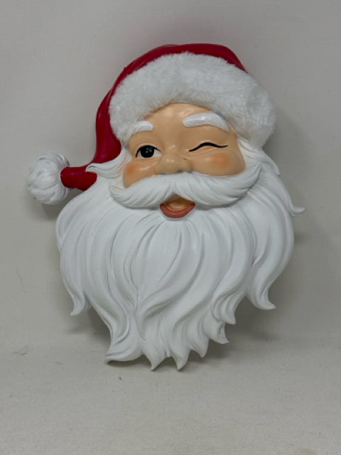 Winking Santa Wall Decor