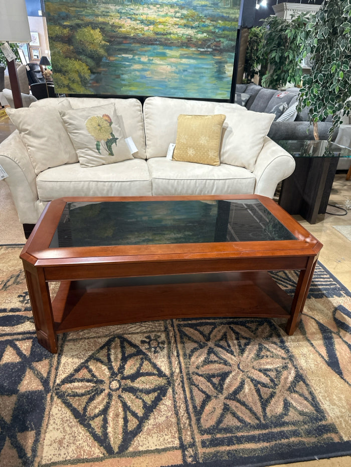 Wood & Slate Top Coffee Table