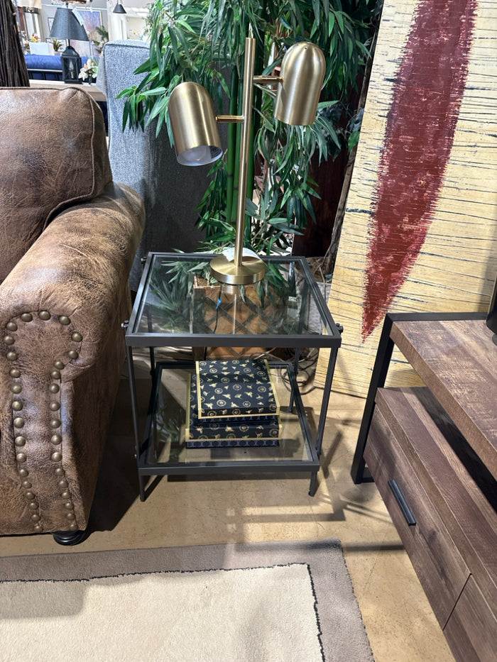 Glass & Metal End Table [MHF]