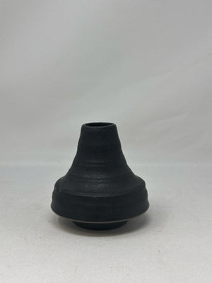 CB2 Black Lunar Vase [MHF]