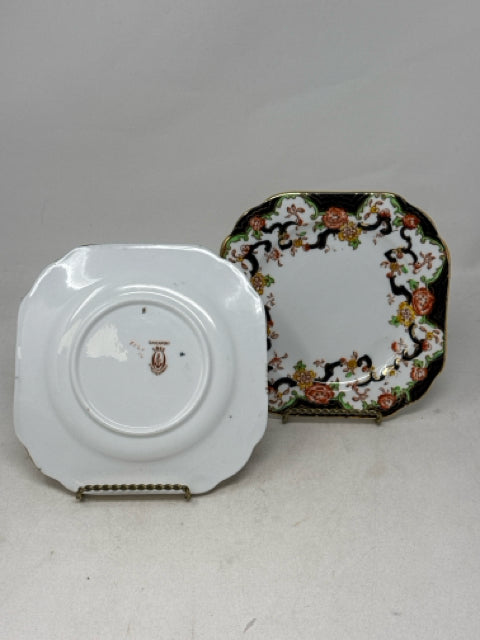 Pair of 6.5" Square Davenport Side Dishes