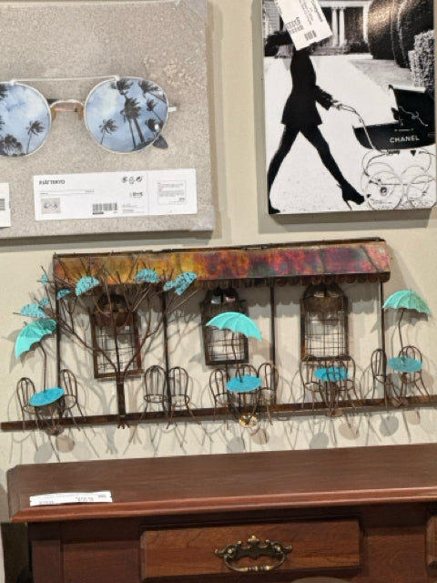 Vintage Copper/Brass Metal Wall Art Sculpture