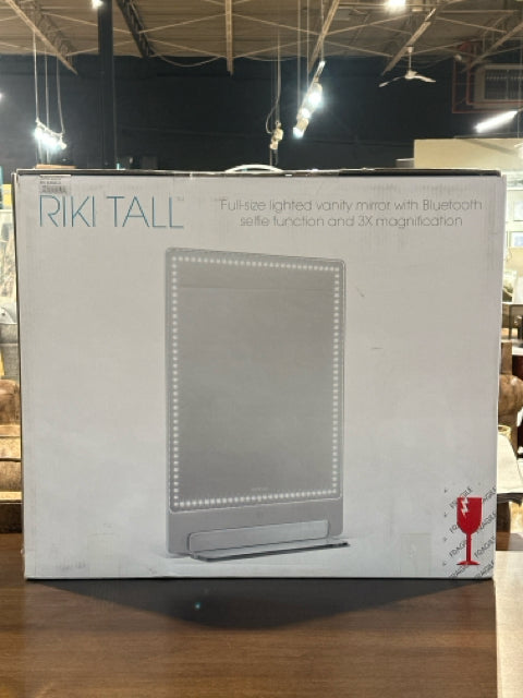 Riki Tall Full Size Lighted Vanity Mirror with Bluetooth (New)