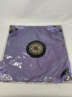 Decorative Purple Silk Tassel Pillow Cover