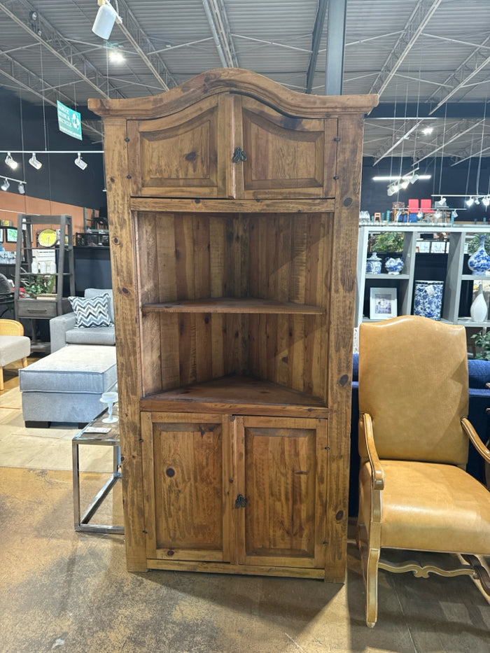 Mexican Solid Wood Corner Cabinet