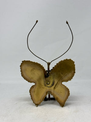 Copper/Brass Metal Butterfly Sculpture