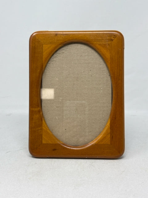 Oval Wooden Photo Frame