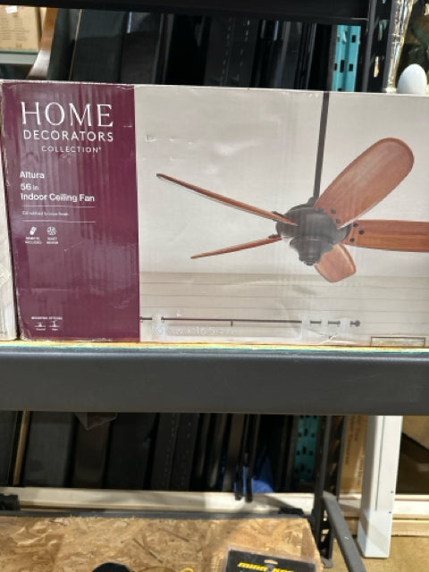 Home Decorators Altura 56" Indoor Ceiling Fan Oil Rubbed Bronze Finish