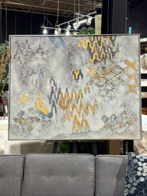 Renwil Beaufort Framed Patterns & Design Painting on Canvas [MHF]