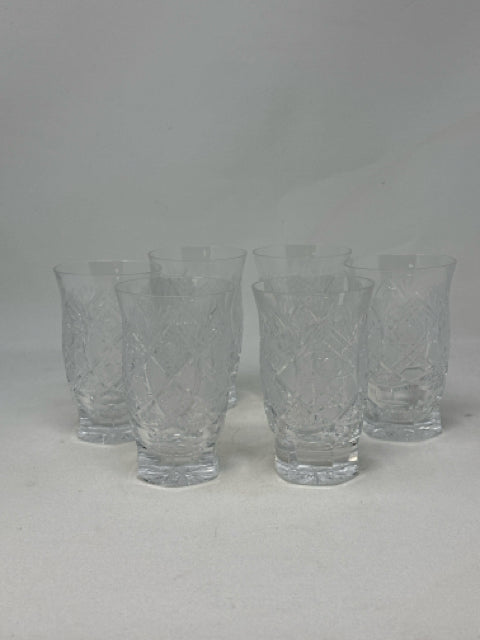 Set of 6 - 4.5" Crystal Glasses