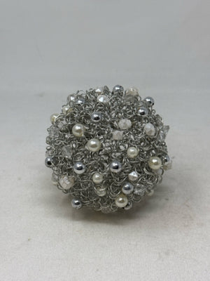 Silver Beaded Accent Ball