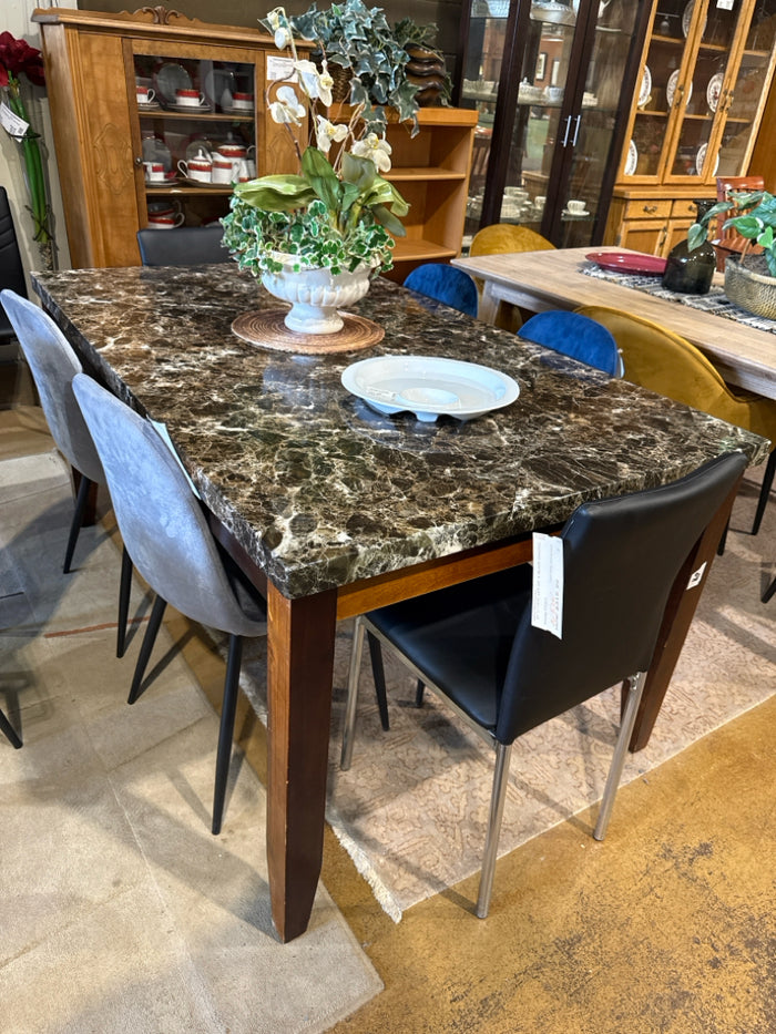 Faux Marble Dining Table